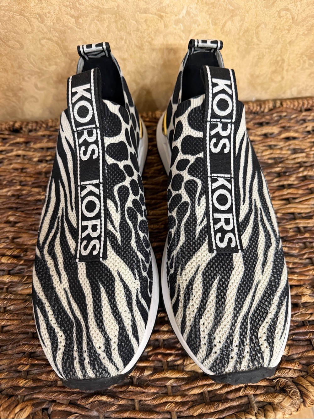 Michael Kors Zebra-Print Slip-On Sneakers